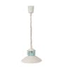 Bergen White Metal Hanging Light