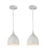 Rosia White Metal Hanging Light