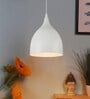 Rosia White Metal Hanging Light