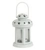 Noel White Metal Hanging Tea Light Holder