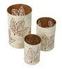 Maple Leaves Votive Set of 3
