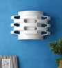 Modern White Metal Flush Mount Wall Light