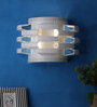 Modern White Metal Flush Mount Wall Light