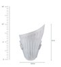 Salerno Metal Flush Mount Wall Light (White)