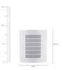 Louise White Metal Flush Mount Wall Light