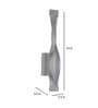 Deltoid Metal LED Novelty Wall Light (White)