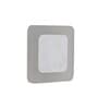 Frappe Metal LED Wall Flush Mount Light (White)