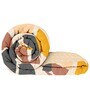 Peach Microfiber Abstract 180 GSM Fusion Reversible Single Comforter