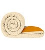 Peach Microfiber Abstract 180 GSM Fusion Reversible Single Comforter