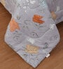 Lavender & Orange Floral Reversible 180 GSM Double Bed AC All Season Comforter