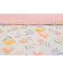 White Microfiber Floral 180 GSM Double Size Reversible Comforter