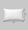 White Microfiber Solid 12x20 inches Cushion Insert