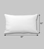 White Microfiber Solid 12x22 inches Cushion Insert