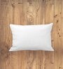 White Microfiber Solid 14x19 inches Cushion Insert