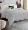 White Microfiber Solid 150 GSM Double Bed Comforter