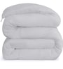 White Microfiber Solid 150 GSM Double Bed Comforter