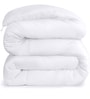 White Microfiber Solid 150 GSM Single Bed Comforter