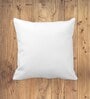 White Microfiber Solid 18x18 inches Cushion Insert