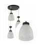 White Metal 3 Light Cluster Hanging Lights