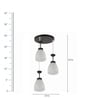 White Metal 3 Light Cluster Hanging Lights