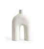 White Minimalistic Stoneware Vase