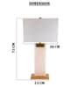 White Onyx Imperial Onyx table lamp