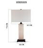White Onyx The Onyx Column table Lamp