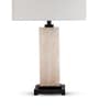 White Onyx The Onyx Column table Lamp