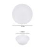 Classic 24 Pcs White Opalware Dinnerware Set