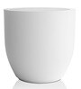 White Pcup Round 15 Inches Planter