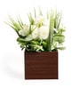 White Peafowl Potted Artificial Plant