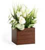 White Peafowl Potted Artificial Plant