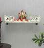 White Pine Wood Pooja Mandir Without Door