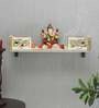 White Pine Wood Pooja Mandir Without Door