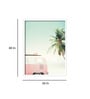 White Canvas Framed People and Places Art Print