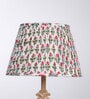 White Pink Block Print Empire Lampshade