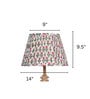 White Pink Block Print Empire Lampshade