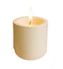 White Plain Clay Candle Jar