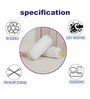 White plain TC Polyester Blend 2 Bolster Covers