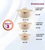 White Plastic & Steel 3Pcs Insulated Thermoware Casserole