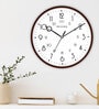 White Plastic  Wall Clock