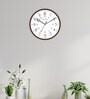 White Plastic  Wall Clock