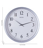 White Plastic Analog Wall Clock