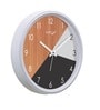 White Plastic 12-Inch Curve Modern (Quartz Movement) Wall Clock