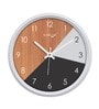 White Plastic 12-Inch Curve Modern (Quartz Movement) Wall Clock