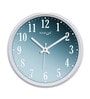 White Plastic 12-Inch Curve Sky View (Quartz Movement) Wall Clock