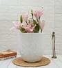 White Plastic Floor Planter