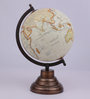 White Plastic Geographical Map Table Globe