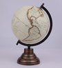White Plastic Geographical Map Table Globe