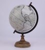 White Plastic Designer Geographical Map Table Globe